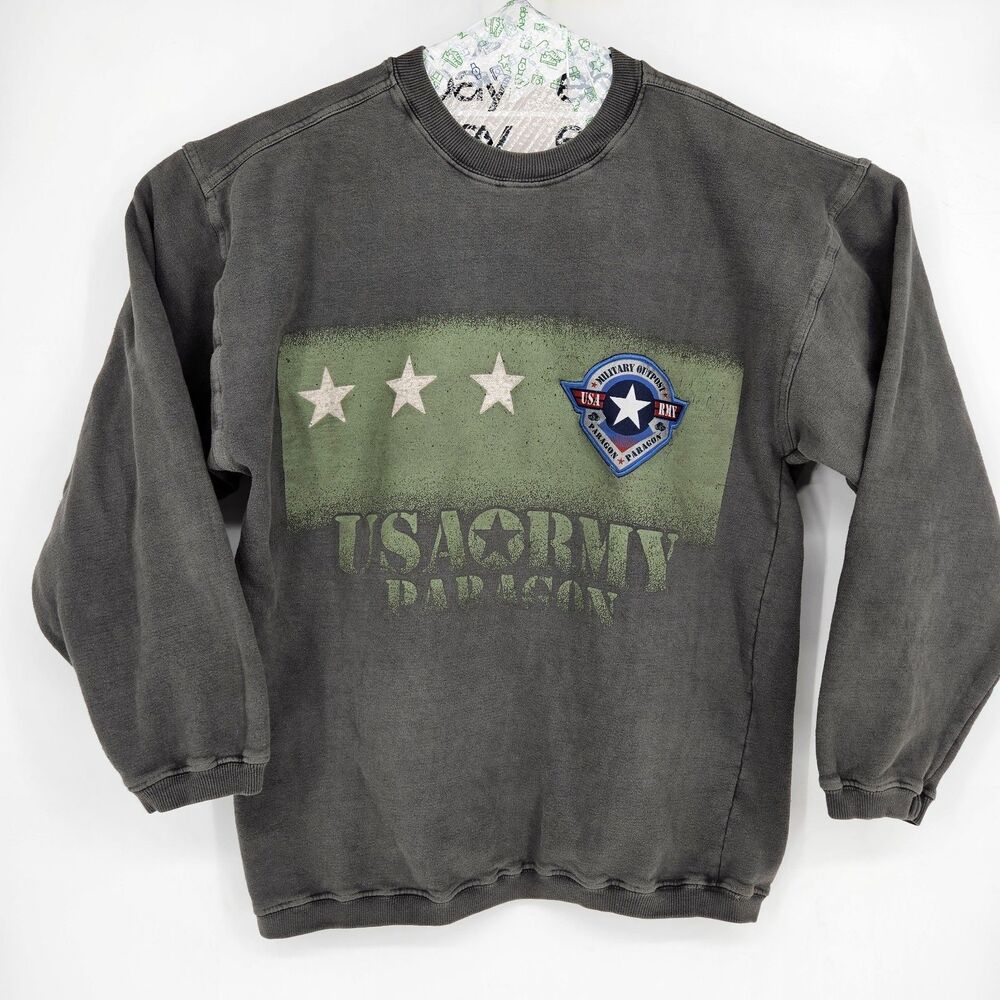 US Army Paragon Sweater Mens XL‎ 4 Long Sleeve Military Outpost Stars Outdoors